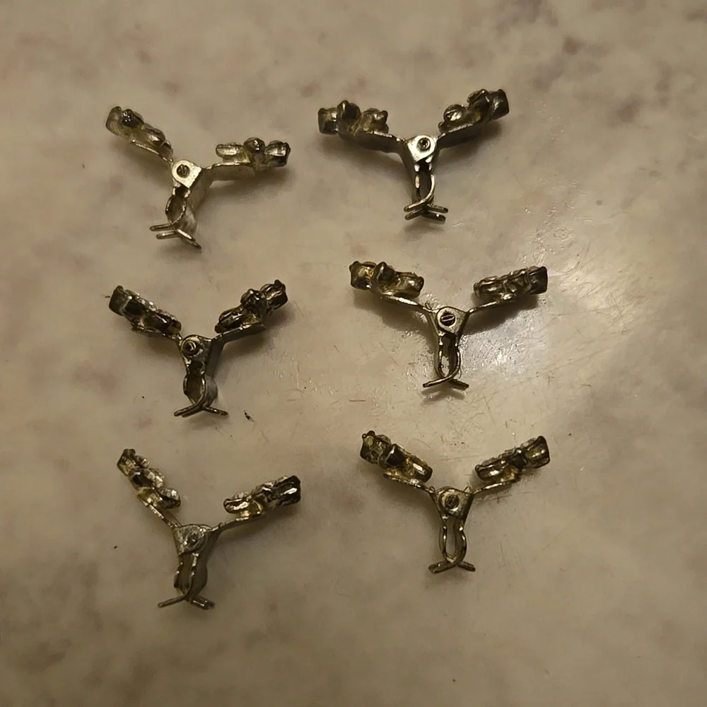 Mini Crystal Hair Accessories Sparkly Rhinestone Hair Claw Clips - Picture 3 of 5